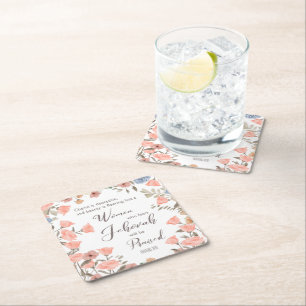 Posavasos Cuadrado De Papel Regalo para la esposa de JW Elders