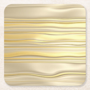 Posavasos Cuadrado De Papel Relieve metalizado plateado de Relieve metalizado