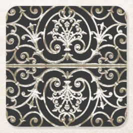 Posavasos Cuadrado De Papel Resaltar hierro