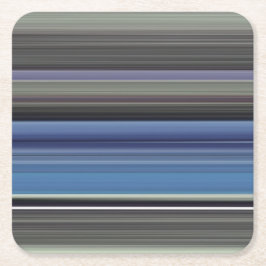 Posavasos Cuadrado De Papel Resumen #1: Azul y gris