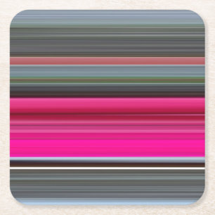 Posavasos Cuadrado De Papel Resumen #1: Cerise y gris