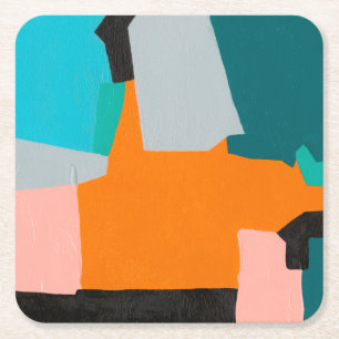 Posavasos Cuadrado De Papel Reunificación