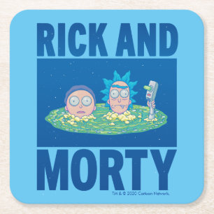 Posavasos Cuadrado De Papel RICK AND MORTY™   Buscar por el portal