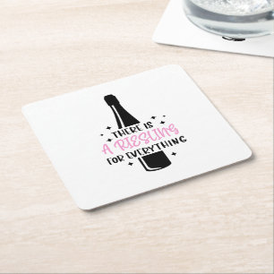 Posavasos Cuadrado De Papel Riesling For Everything Funny