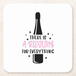 Posavasos Cuadrado De Papel Riesling For Everything Funny