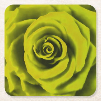 Posavasos Cuadrado De Papel Rosa amarillo grande