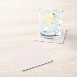 Posavasos Cuadrado De Papel rosa lechero sólido