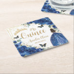 Posavasos Cuadrado De Papel Royal Blue Floral Princess Gold Quinceañera 16 15<br><div class="desc">Personaliza estas encantadoras quinceañeras florales de color azul real / fiesta de cumpleaños tomando sus propias palabras fácil y rápidamente. Simplemente haga clic en el botón Editar usando herramientas de diseño para editar el texto, la redacción, el estilo de fuente, el tamaño de fuente, el color de fuente, agregar más...</div>