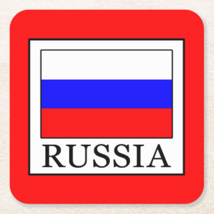 Posavasos Cuadrado De Papel Rusia