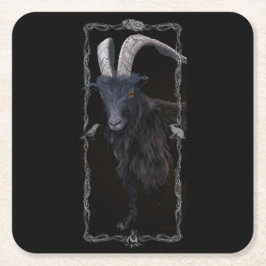 Posavasos Cuadrado De Papel Sabbath de bruja