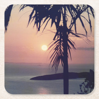 Posavasos Cuadrado De Papel Salida del sol de Koolan
