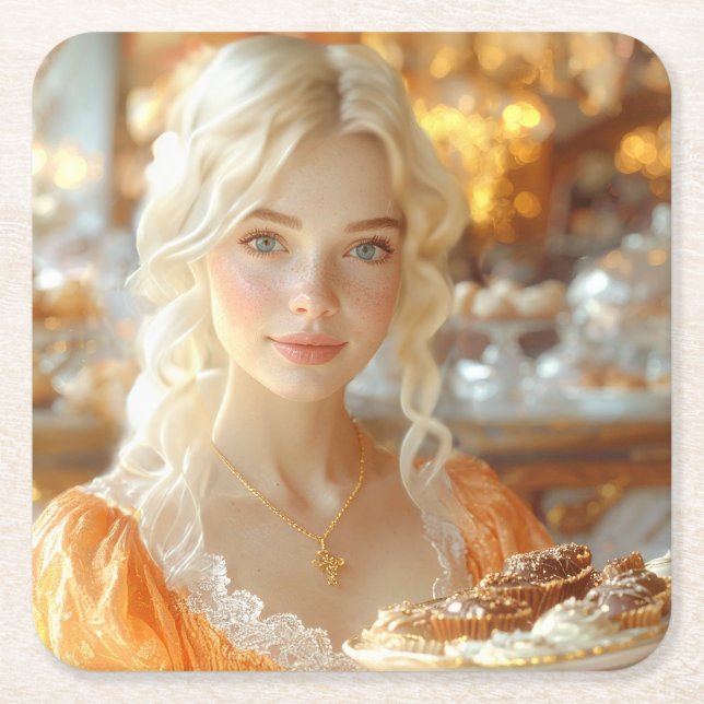 POSAVASOS CUADRADO DE PAPEL SALZBURG - LOVE FROM AUSTRIA (Anverso)