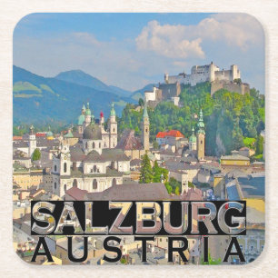 Posavasos Cuadrado De Papel Salzburgo