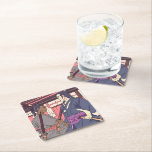 Posavasos Cuadrado De Papel samurai