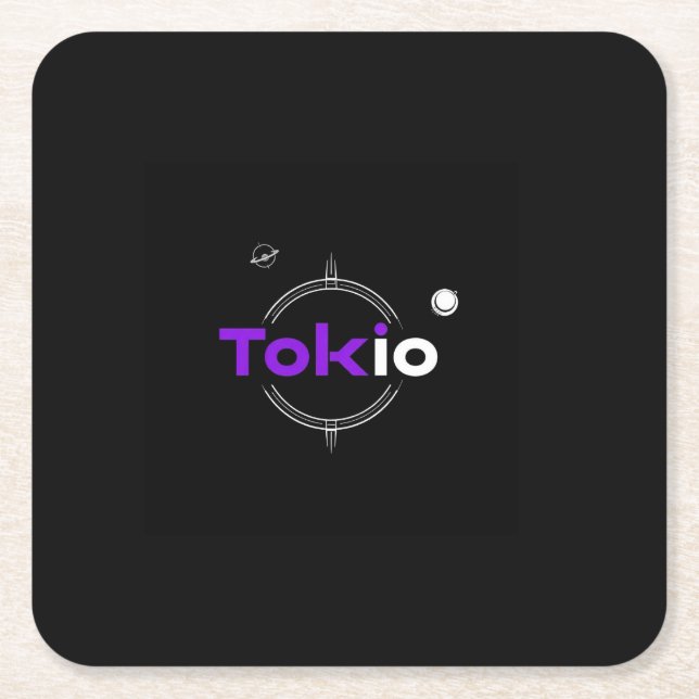 Posavasos Cuadrado De Papel samurái de Tokio (Anverso)