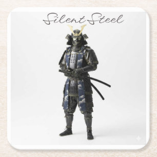 Posavasos Cuadrado De Papel Samurai drink coaster