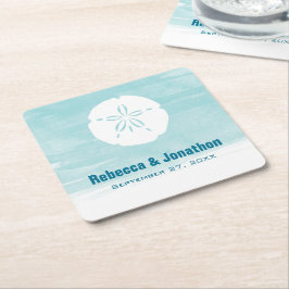Posavasos Cuadrado De Papel Sand Dollar Paper Coasters