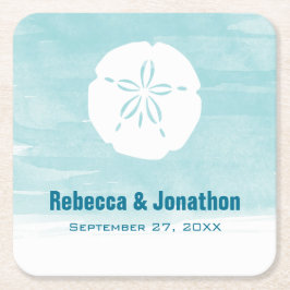 Posavasos Cuadrado De Papel Sand Dollar Paper Coasters