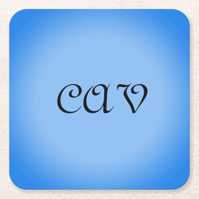 Posavasos Cuadrado De Papel Sangria Cornflower Blue (Anverso)