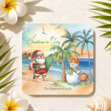 Santa de verano & muñeco de nieve Navidad en julio