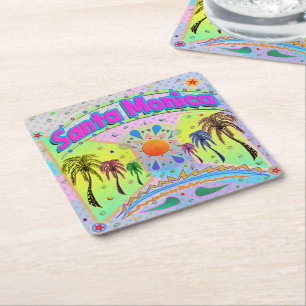 Posavasos Cuadrado De Papel Santa Mónica Calm Desire Coaster