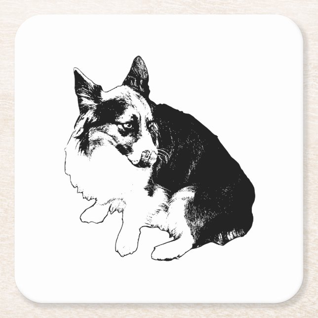 Posavasos Cuadrado De Papel Saucer Sentinel (Anverso)