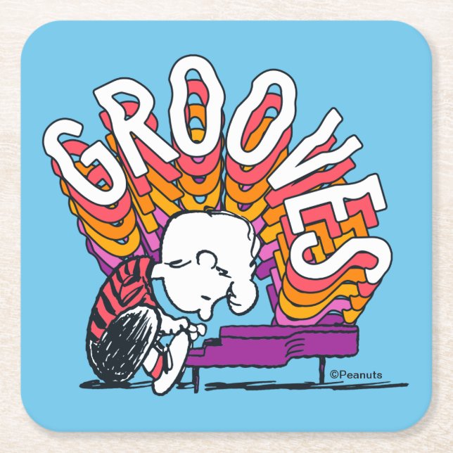 Posavasos Cuadrado De Papel Schroeder - Grooves (Anverso)