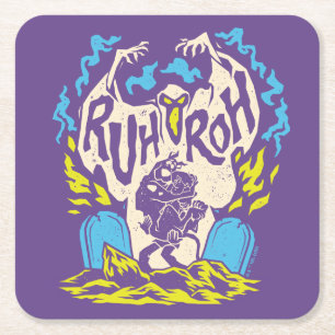 Posavasos Cuadrado De Papel Scooby-Doo   Ruh Roh Scooby & Shaggy