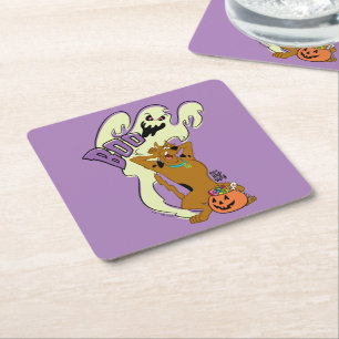 Posavasos Cuadrado De Papel Scooby-Doo   Scooby-Doo Boo