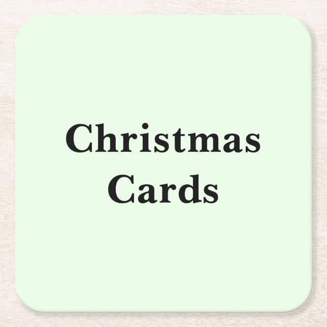 Posavasos Cuadrado De Papel Scroll Down To See These Photo Christmas Cards (Anverso)