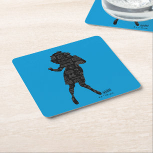 Posavasos Cuadrado De Papel Seinfeld   Elaine Dance Silhouette