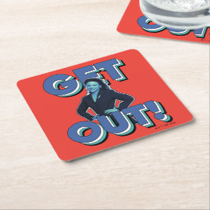 Posavasos Cuadrado De Papel Seinfeld   Elaine - ¡Fuera!