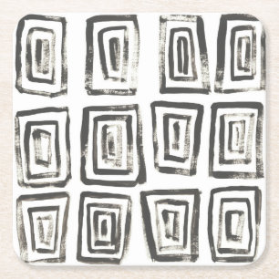 Posavasos Cuadrado De Papel Señales mixtas IV