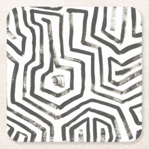 Posavasos Cuadrado De Papel Señales mixtas V