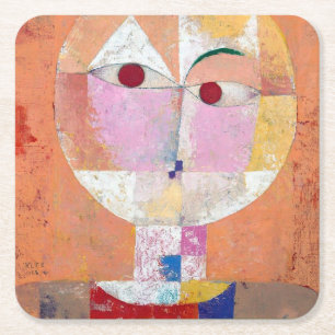 Posavasos Cuadrado De Papel Senecio, Paul Klee