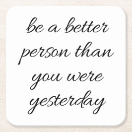 Posavasos Cuadrado De Papel Ser Una Mejor Montaña De Papel Para Personas