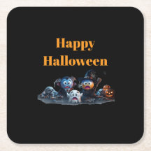 Servilletas de Emoji Feliz Halloween.