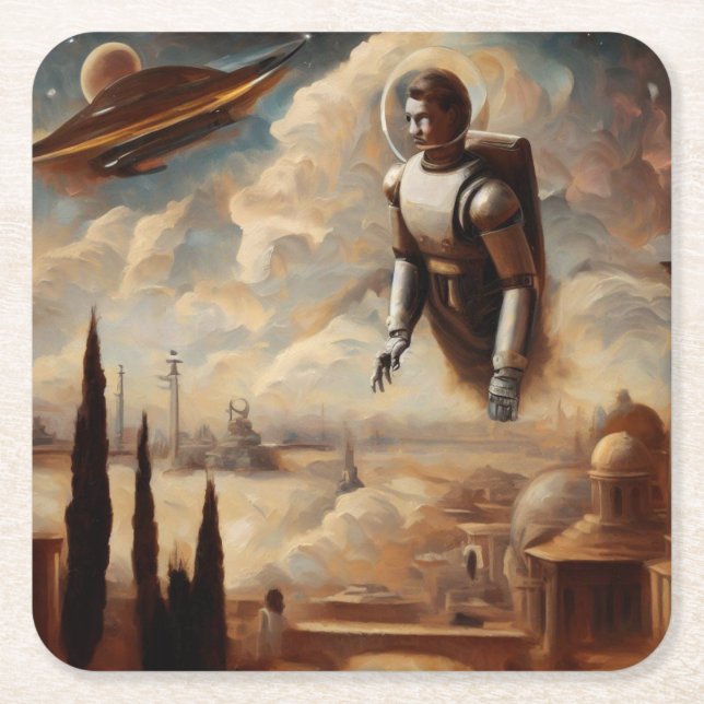 Posavasos Cuadrado De Papel SF Masters Style 1 (Anverso)