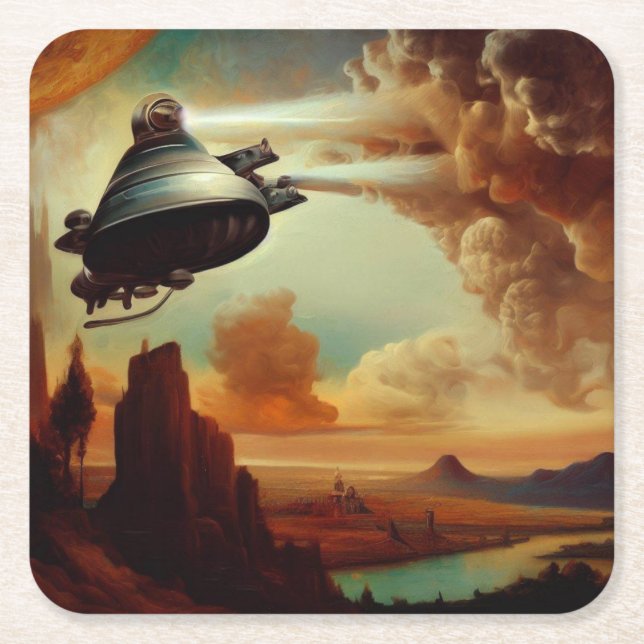 Posavasos Cuadrado De Papel SF Masters Style italiano 3 (Anverso)