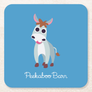 Posavasos Cuadrado De Papel Shane el burro