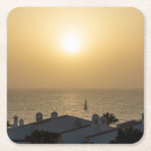 Posavasos Cuadrado De Papel Silencio