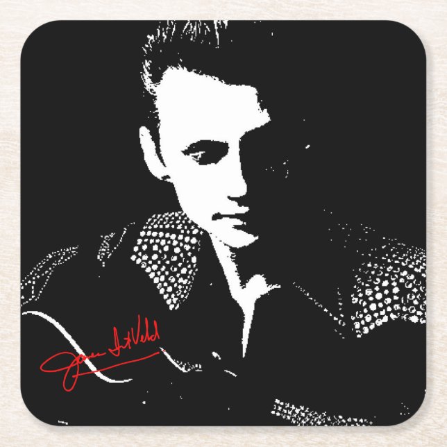 Posavasos Cuadrado De Papel Silhouette with Autograph (Anverso)