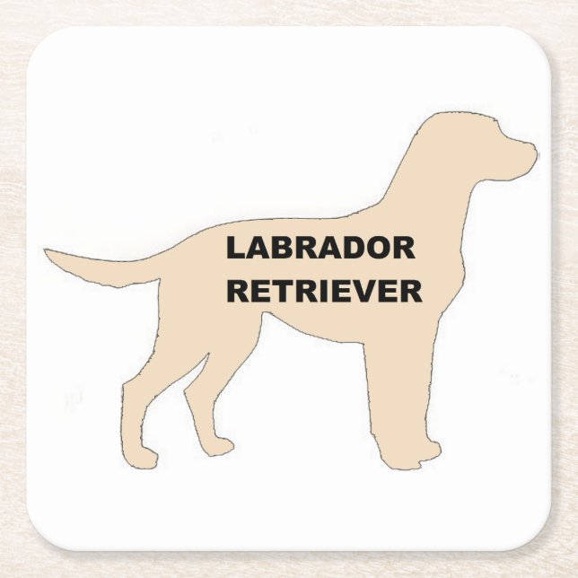 Posavasos Cuadrado De Papel silueta de nombre amarillo de lr (Anverso)