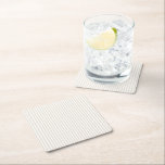 Posavasos Cuadrado De Papel Simple Sophisticated Modern Tan and White Stripe<br><div class="desc">Sophisticated,  simple,  modern tan and white stripe</div>