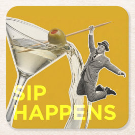 Posavasos Cuadrado De Papel Sip