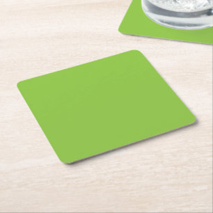 Posavasos Cuadrado De Papel Sitio web con fondo verde y borde blanco
