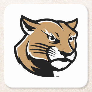 Posavasos Cuadrado De Papel SIUE Cougars