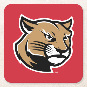 Posavasos Cuadrado De Papel SIUE Cougars