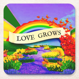 POSAVASOS CUADRADO DE PAPEL SOBRE EL LLUVIA