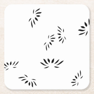 Posavasos Cuadrado De Papel Soporte de papel decorativo de melocotón suave